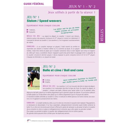 Guide Fédéral Pony-Games - page jeux N°1